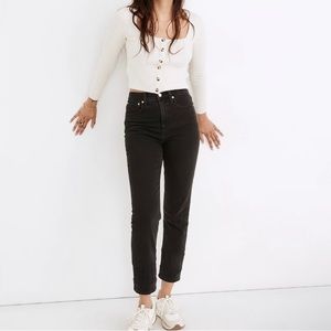 Madewell Petite Classic Straight Jeans in Lunar Wash
